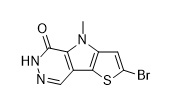 2-bróm-4,6-dihydro-4-metyl-5H-tieno[2',3':4,5]pyrolo[2,3-d]pyridazín-5-ón