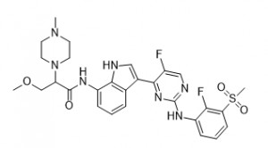 N-(3-(5-fluoro-2-((2-fluoro-3-(metilsulfonil)fenil)amino)pirimidin-4-il)-1H-indol-7-il)-3-metoxi-2-( 4-metilpiperazin-1-il)propanamida