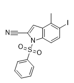 5-iodo-4-methyl-1-(phenylsulfonyl)-1H-indole-2-carbonitrile