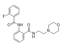 2-[(2-fluorobenzoyl)amino]-N-[2-(4-morpholinyl)ethyl]benzamide