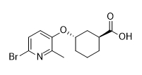 (1S,3S)-3-((6-bromo-2-methylpyridin-3-yl)oxy)cyclohexane-1-carboxylic acid