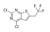 2,4-dichloro-6-(2,2,2-trifluoroethyl)thieno[2,3-d]pyrimidine